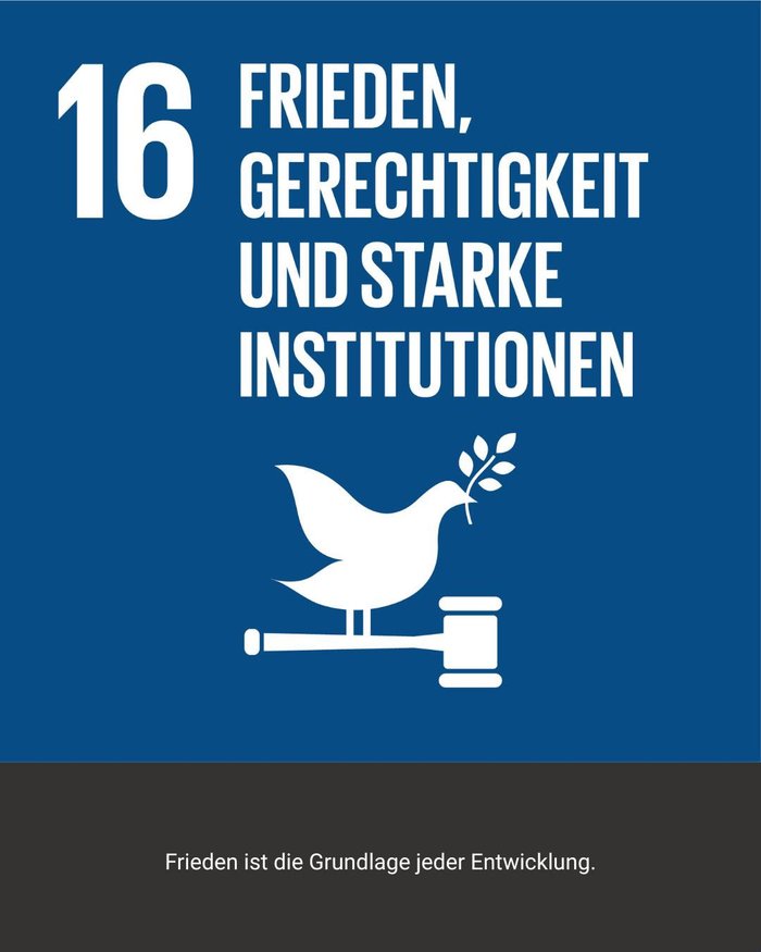SDG 16 – Frieden, Gerechtigkeit und starke Institutionen
